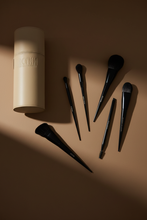 Load image into Gallery viewer, 6-PIECE BRUSH SET + TRAVEL CASE