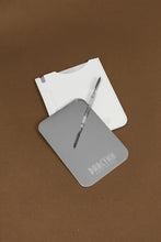 Load image into Gallery viewer, Stainless Steel Makeup Mixing Palette with Spatula and Faux Leather Pouch