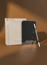 Load image into Gallery viewer, Stainless Steel Makeup Mixing Palette with Spatula and Faux Leather Pouch
